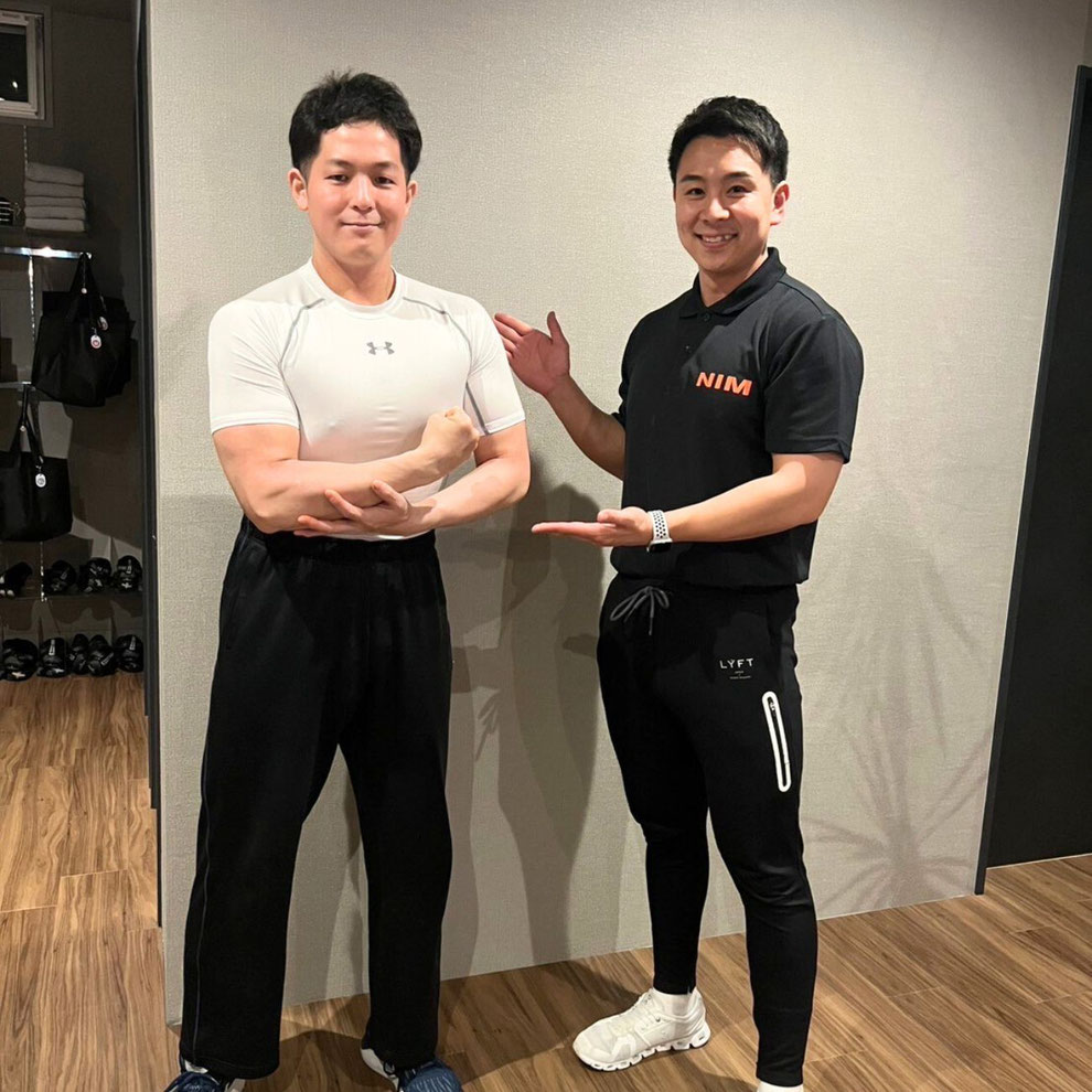 倉敷でバルクアップを目指す男性