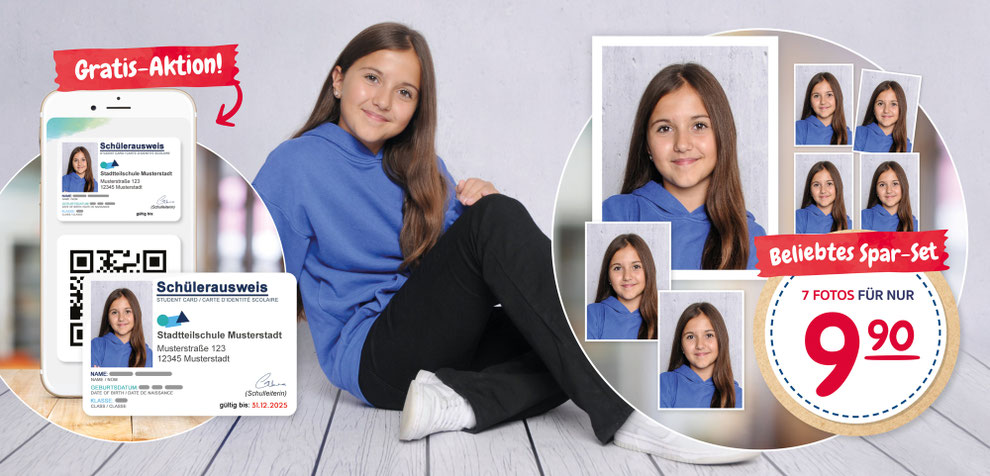 Unser Angebot für die Schulfotografie als Übersicht. 