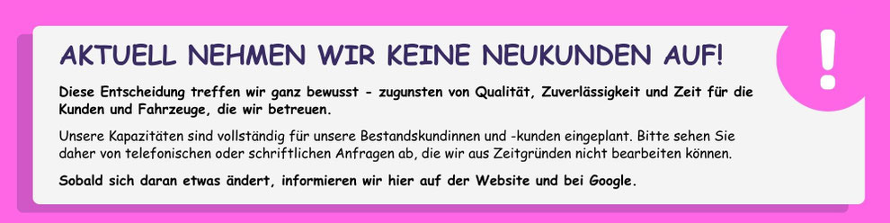 Wir sind in unserer Kfz-Werkstatt in Rutesheim ganz für unsere Bestandskunden da!