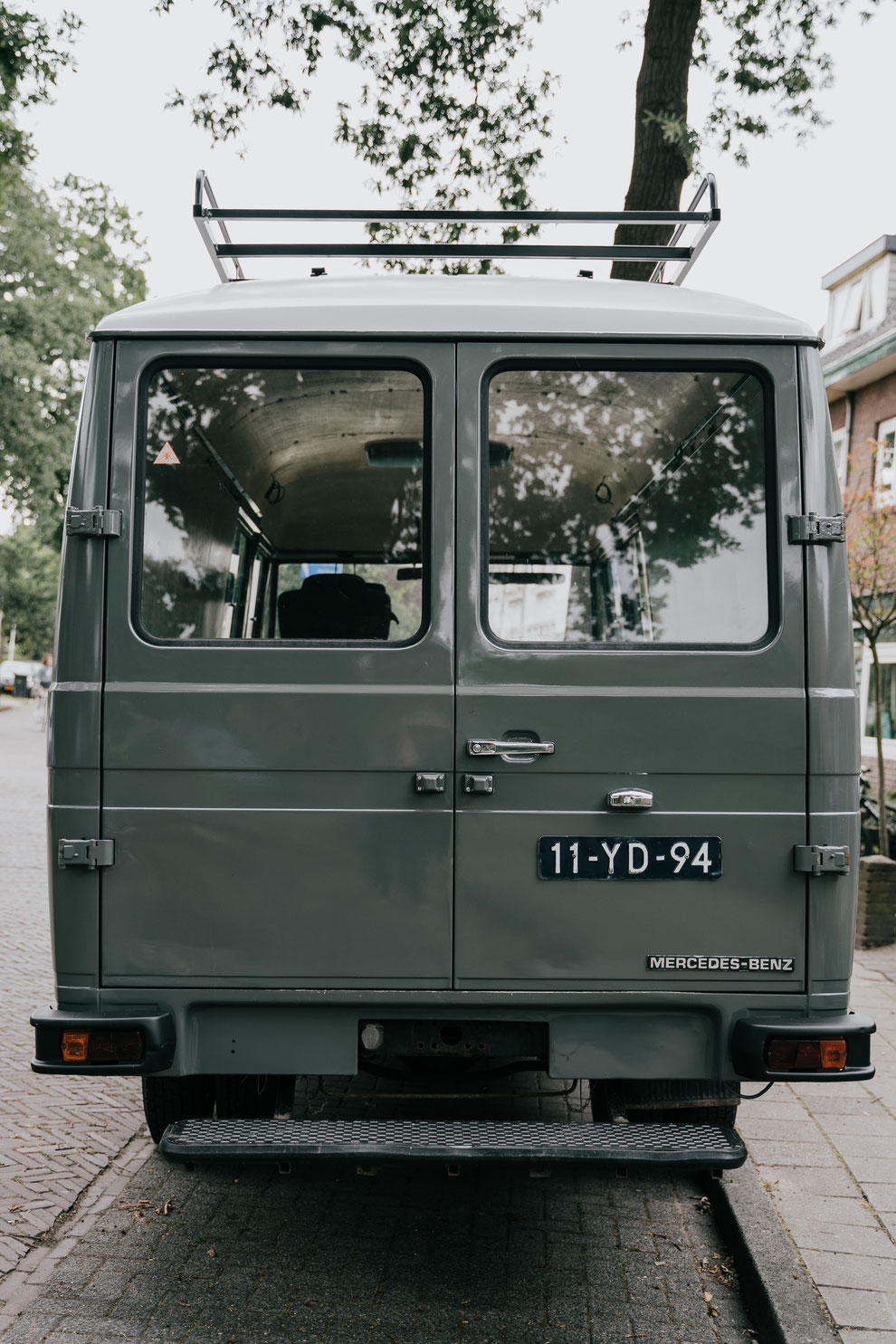 Van life with Bodhi Mercedes 508d camper