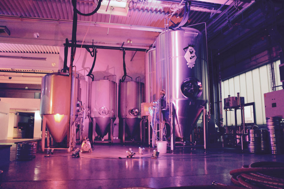 Brauereiführungen und Tastings Eine Craft Bier Brauerei entsteht in