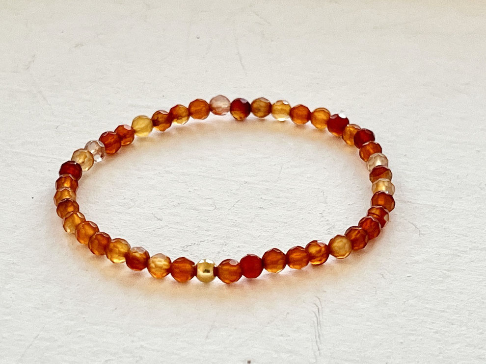 oranges edelstein Armband mit Karneol