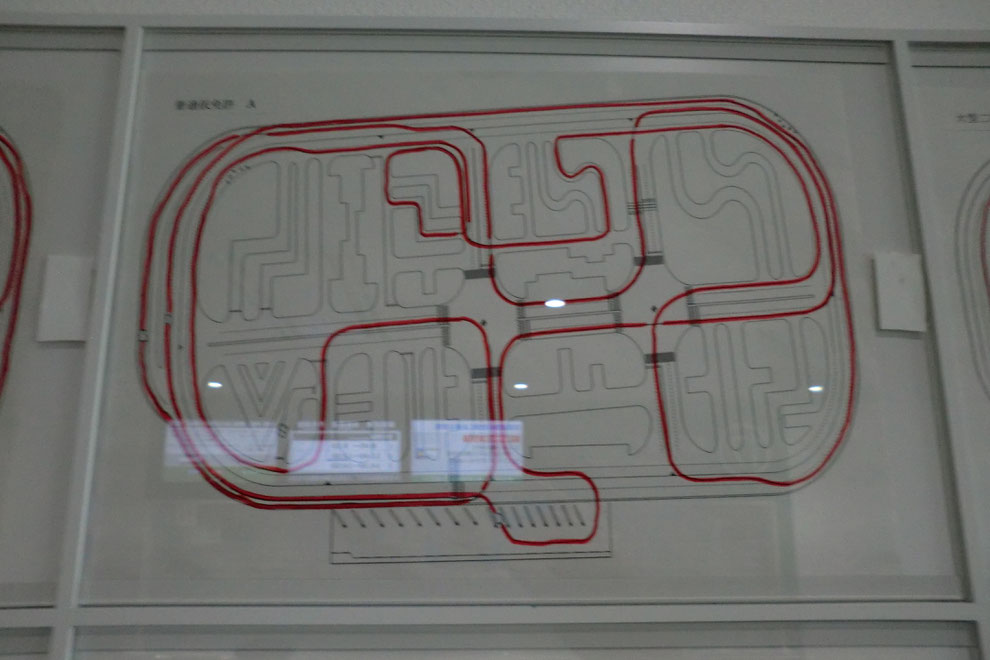 掲示されているコース図