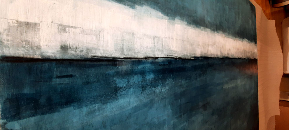blaues Bild im detail