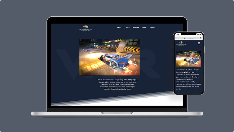 Virtual Interactive Technologies Webdesign