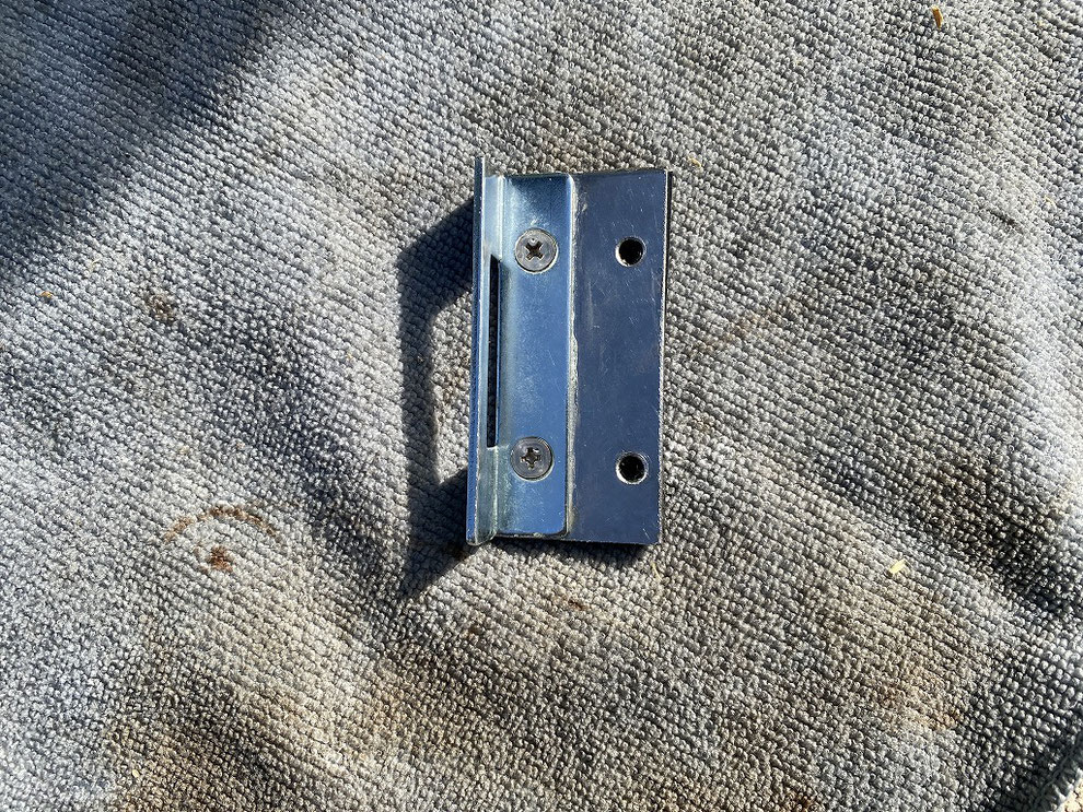 延長用の金具を取り付けたところ