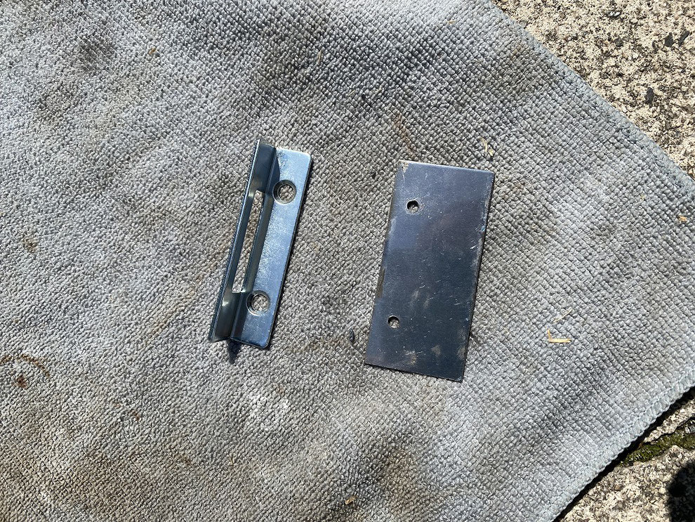 受け金具と作製した延長用の金具