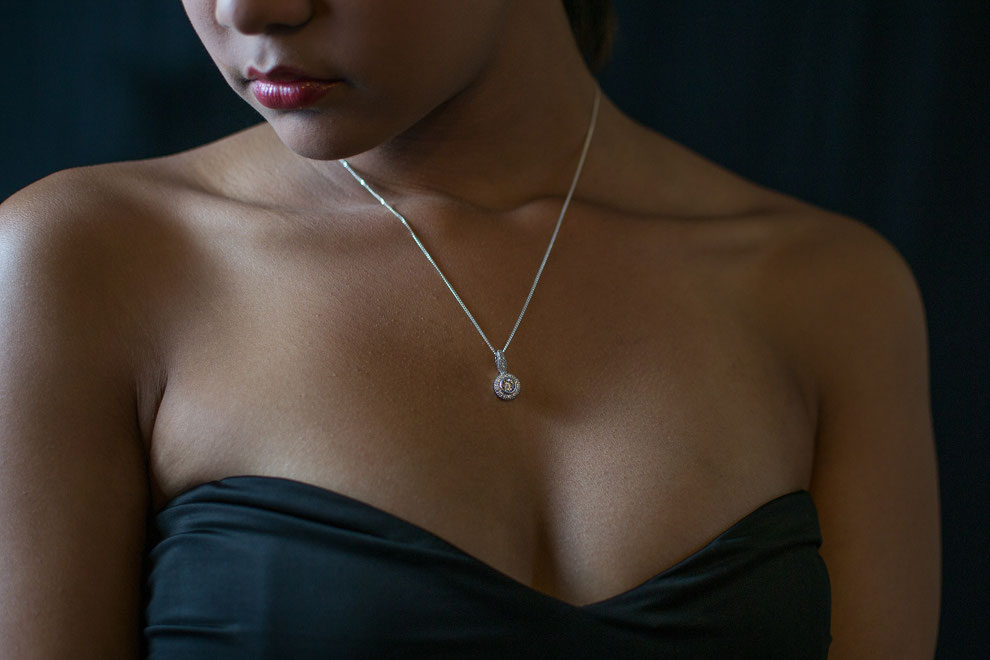 Diamantkette, Silberkette mit Diamanten, Diamanten, Diamantschmuck, Diamantenkette
