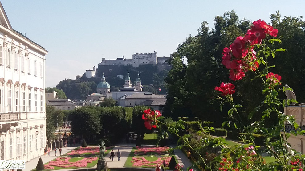 Durch Ausrichtung auf Dom und Festung wird Mirabell in das historische Stadtbild einbezogen
