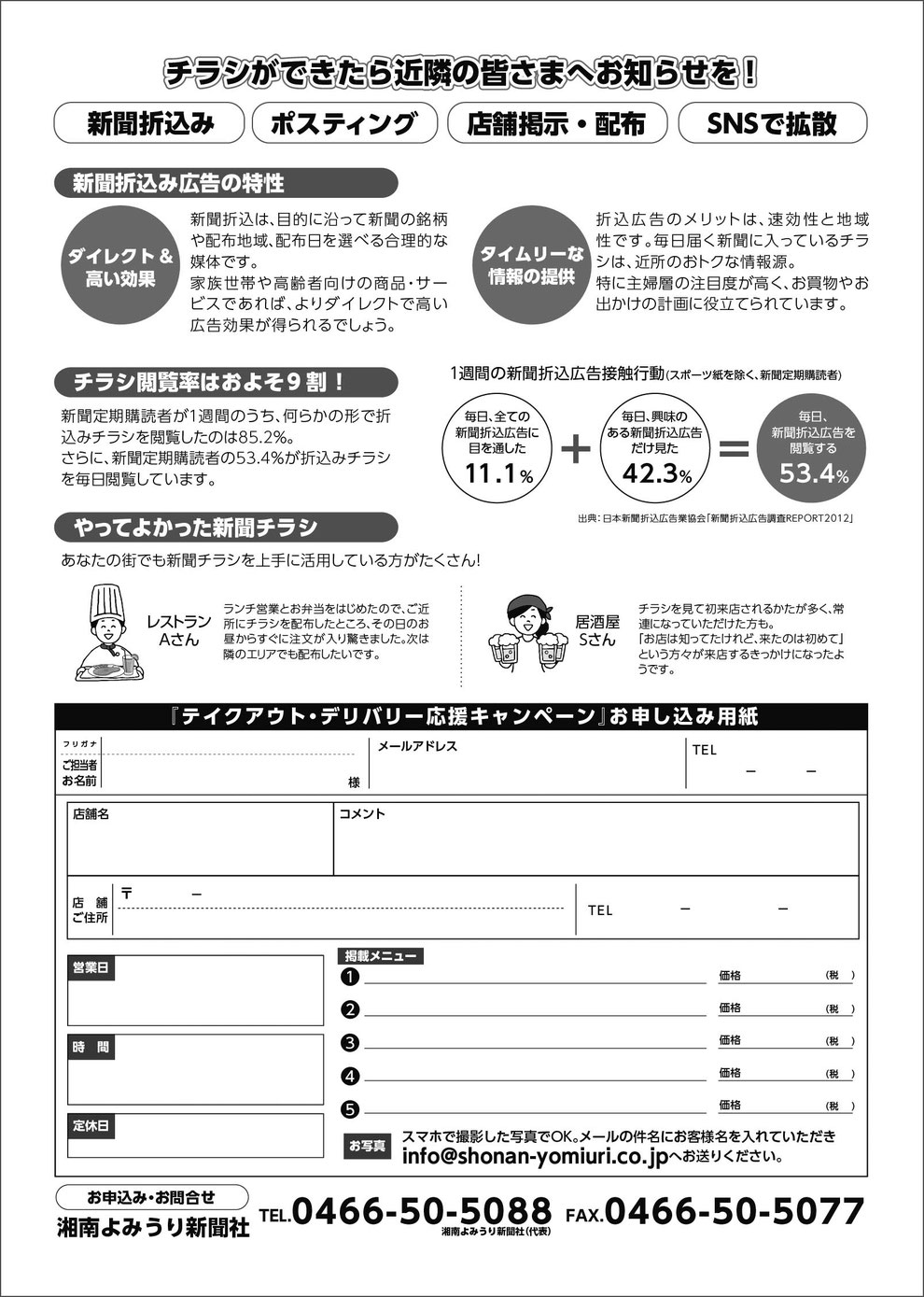 テイクアウト・デリバリー応援キャンペーン！裏面