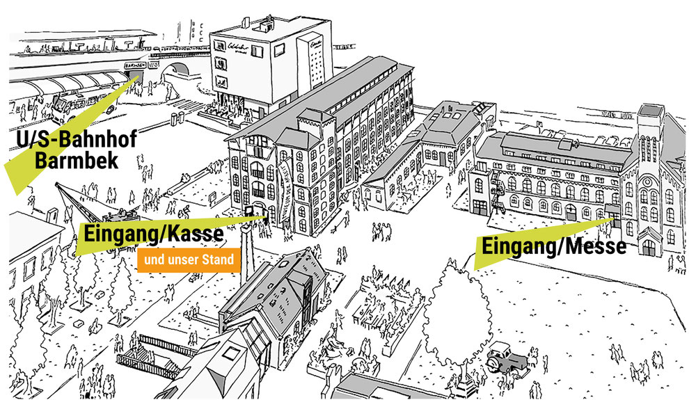 Illustration zur BuchDruckKunstmesse