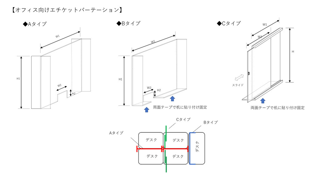 アクリルパーテーション　飛沫防止　アクリル　コロナ対策