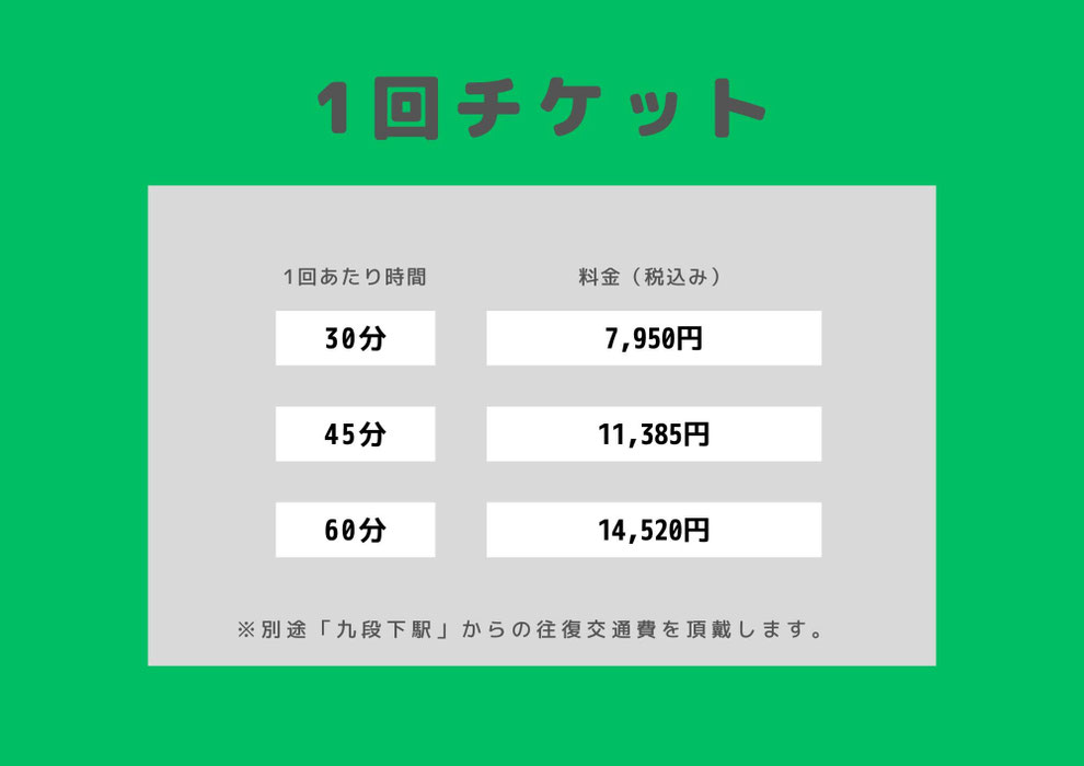 出張加圧トレーニング　1回券