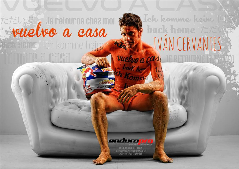 Body Painting Ivan Cervantes Campeón del Mundo de Enduro para ENDUROPRO Magazine