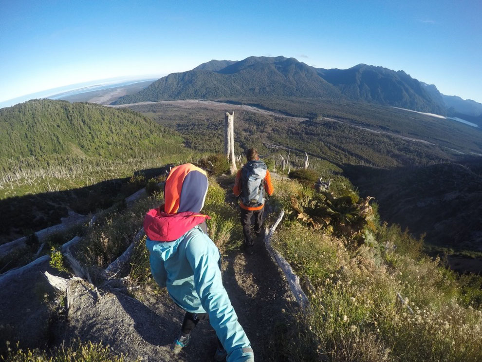 Descene volcan Chaiten