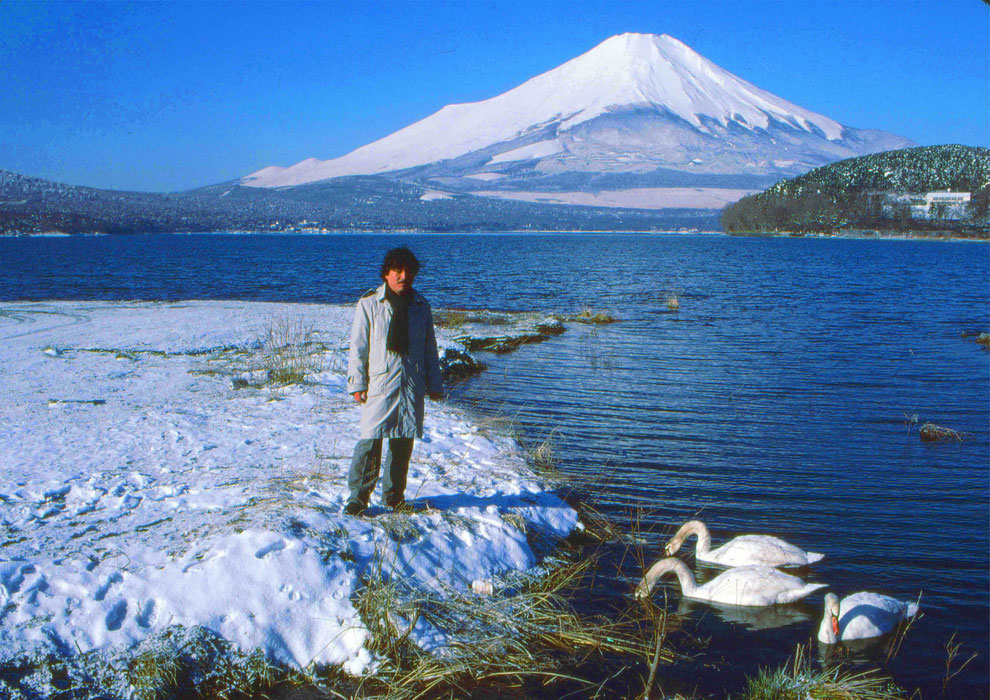 6  .   富士山 山中湖 大白鳥