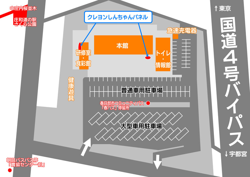 道の駅庄和施設内一覧