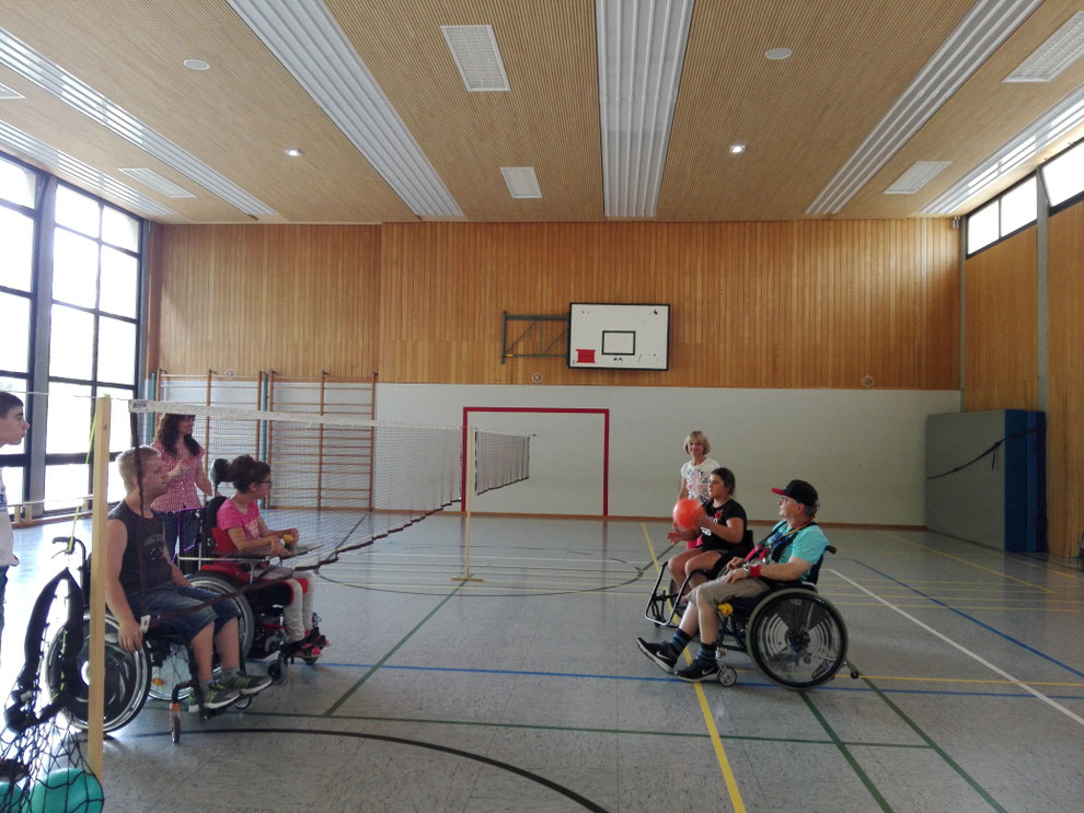 Rolli-Gruppe des Rastatter SC/DJK (Sportgruppe für Menschen mit Handicap)