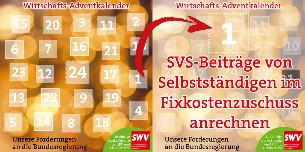 Dezember 2020 --> SWV-Adventkalender: Jeden Tag eine Idee für die Bundesregierung.