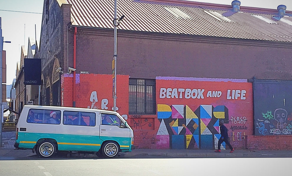 En arrivant à Maboneng