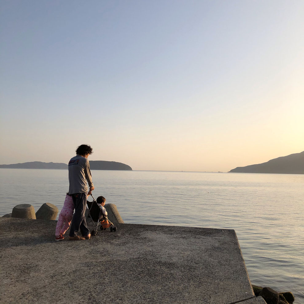 周防大島の夕陽