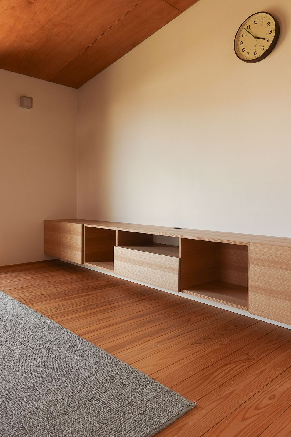 ナラ　TVボード　造作家具　オーダー家具