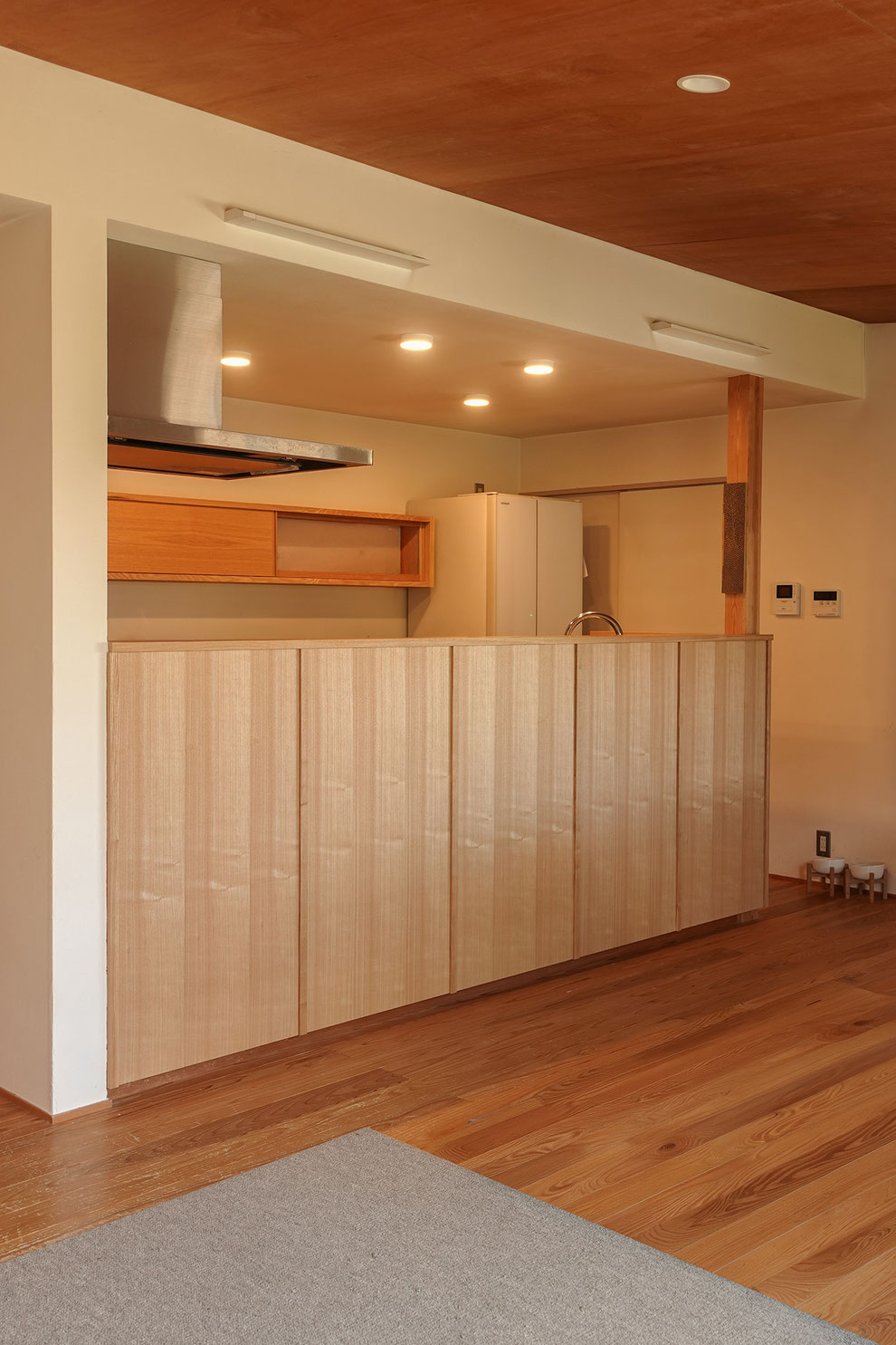 ナラ　キッチン　造作家具　オーダー家具
