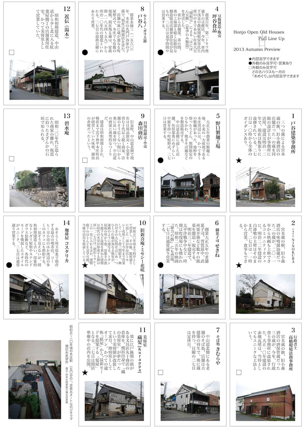 「第1回 本庄オープン古ハウス（2013年10月27日開催）チラシ」