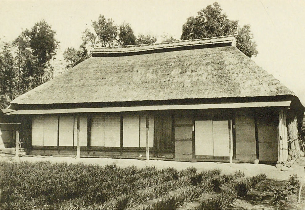 「桃井可堂先生・生家」(埼玉県深谷市北阿賀野) ※出典:『可堂先生事蹟 補再版』(塚越停春 著、東京印刷、1936年)