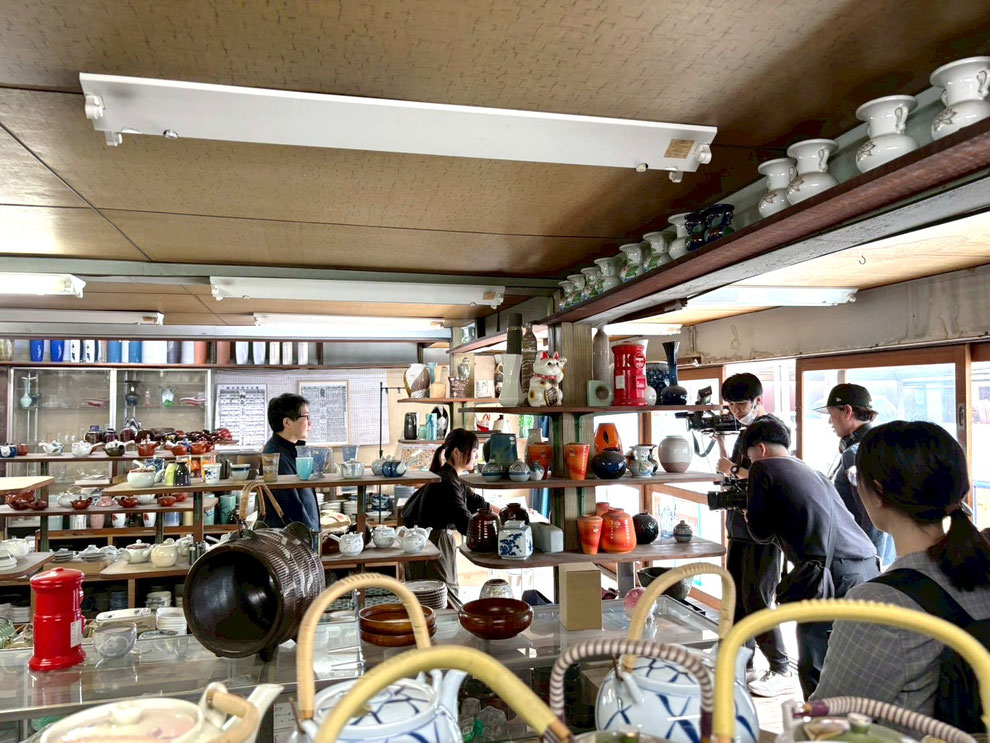 テレビ埼玉様「マチコミ おでかけしまSHOW 中山道御宿場印巡り ～本庄宿編～」　当日の取材の様子