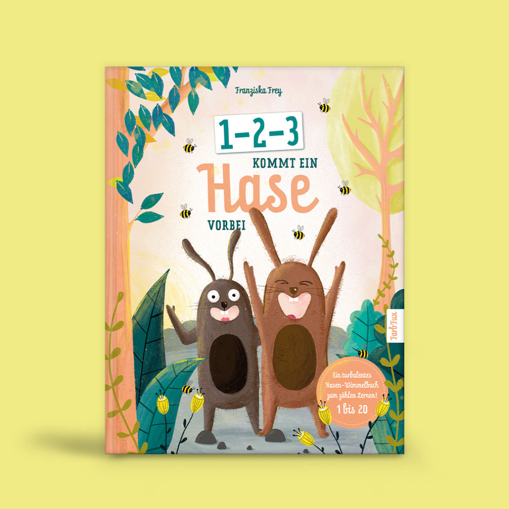 Kinderbuch: 1-2-3 kommt ein Hase vorbei