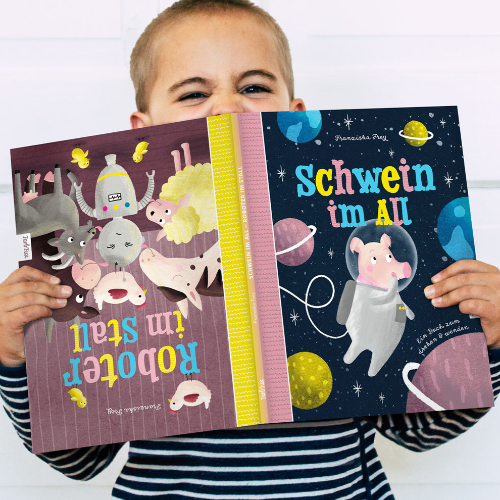 Kinderbuch: Schwein im All – Roboter im Stall