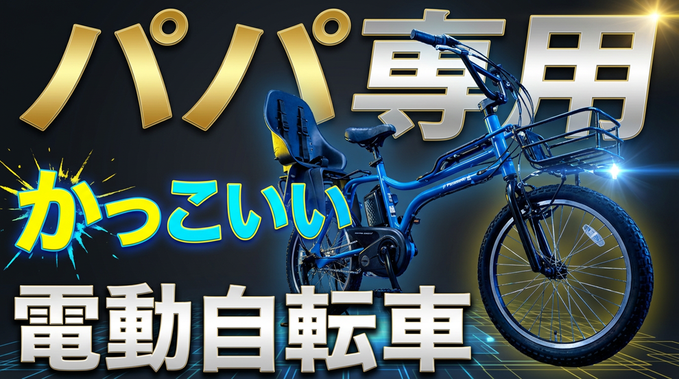 パパ カッコいい 電動自転車 子供乗せ