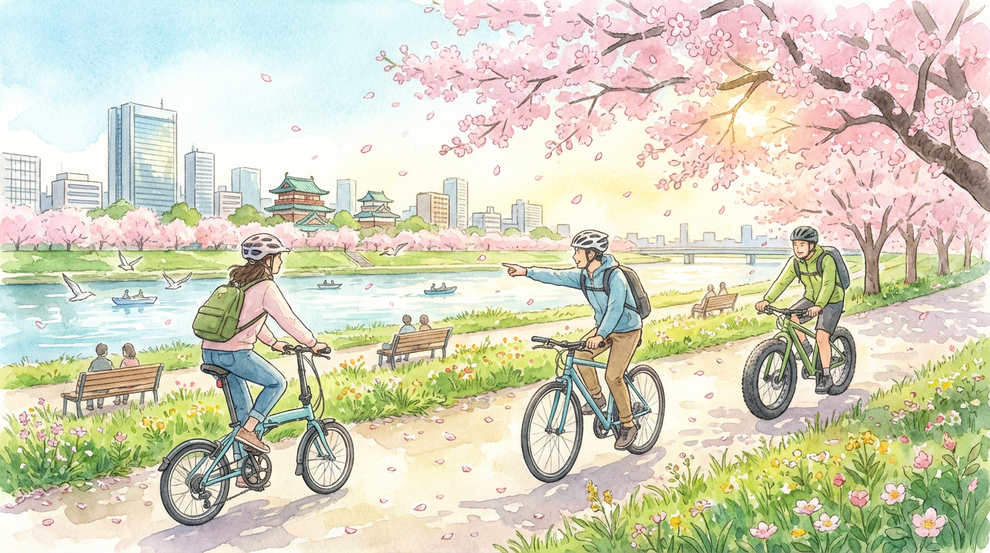 クロスバイク ロードバイク BROMPTON 東京下町ライド