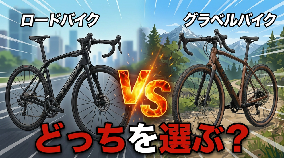 ロードバイクにするか、それともグラベルバイクにするか？