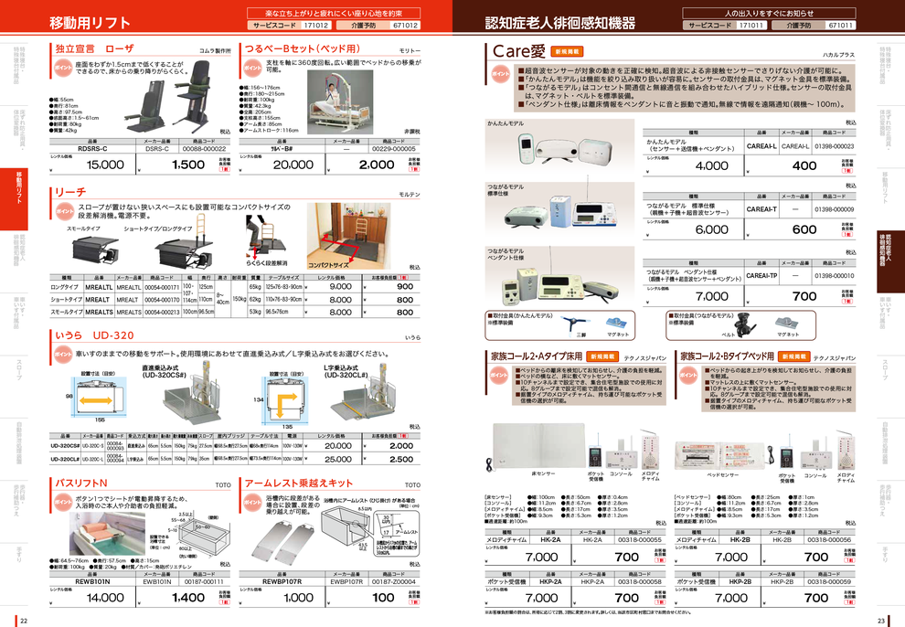 移動リフト 認知症老人徘徊感知機器 鈴木住宅設備 移動リフト 認知症老人徘徊感知機器 鈴木住宅設備