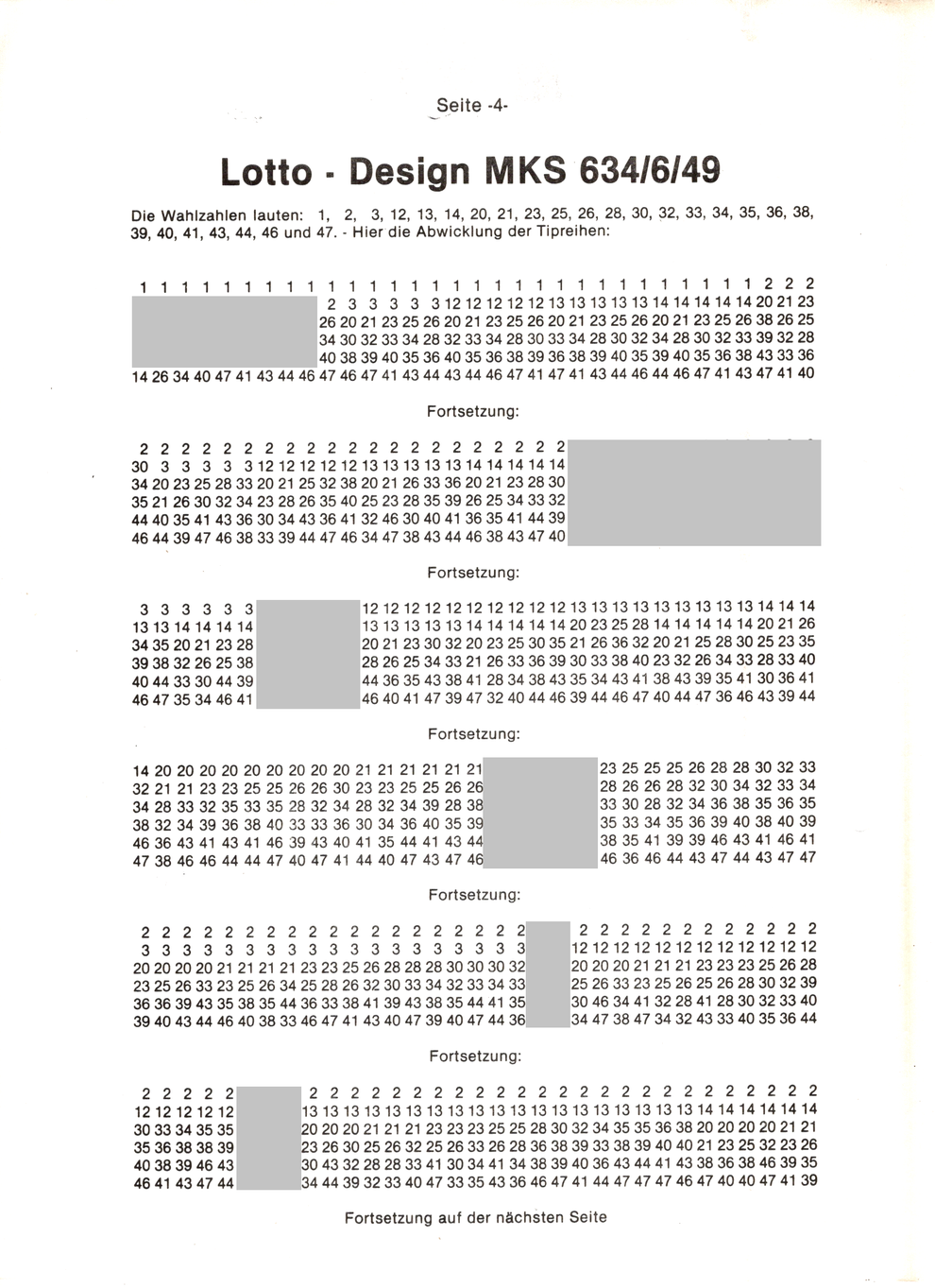 Glücksliste - Beispiel Seite 4