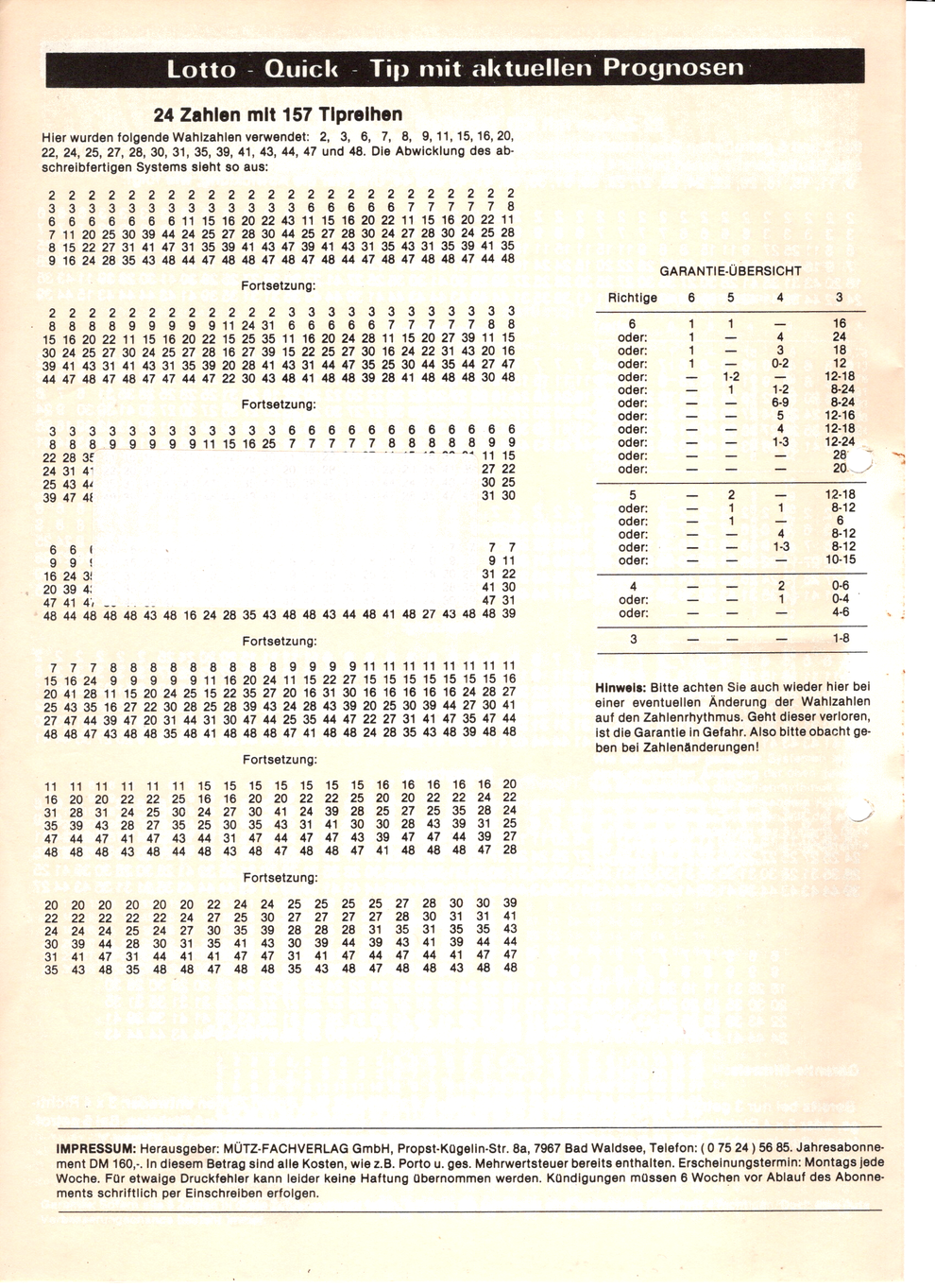 Lotto-Quick-Tip - Beispiel Seite 4