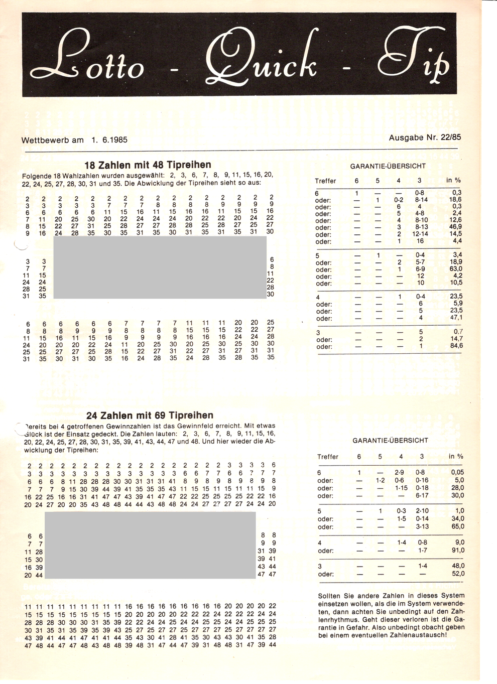 Lotto-Quick-Tip - Beispiel Seite 1