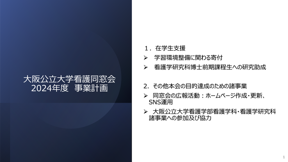 看護同窓会2023年度事業計画