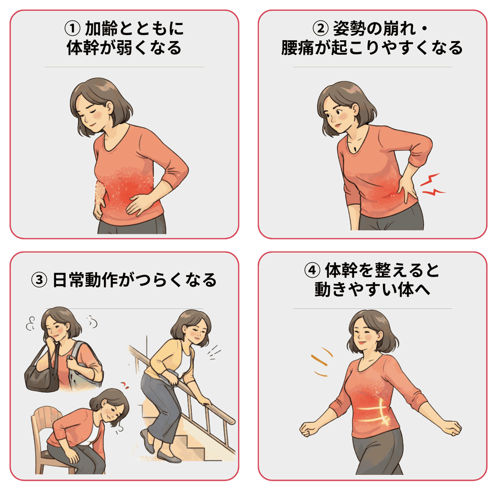 体幹トレーニングとは？50代からこそ必要な理由