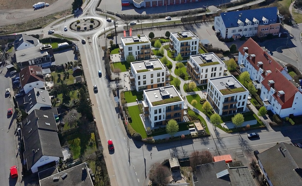 Projektskizze: Wohnbebauung auf dem Tegut-Markt Gelände in Langenselbold