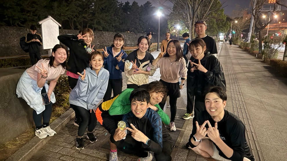 2月、皇居ジョグ練