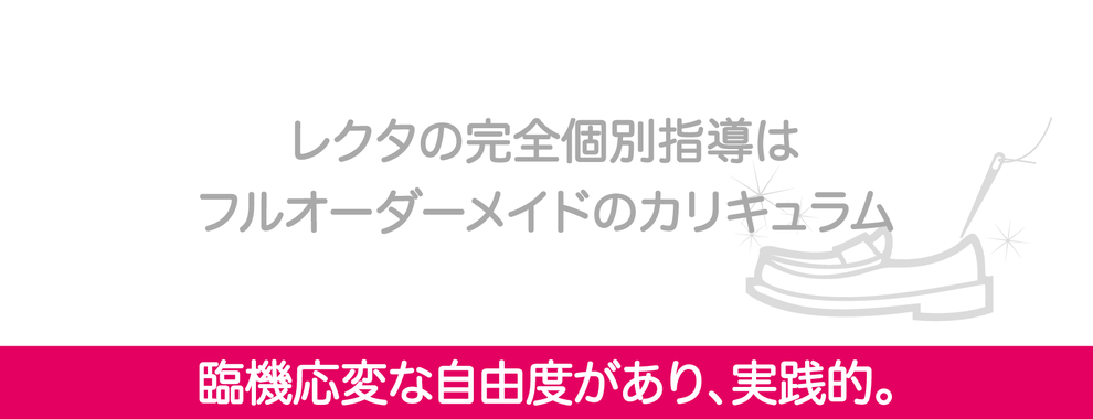 レクタのベクターワークス個人レッスンのカリキュラムはフルオーダーメイド