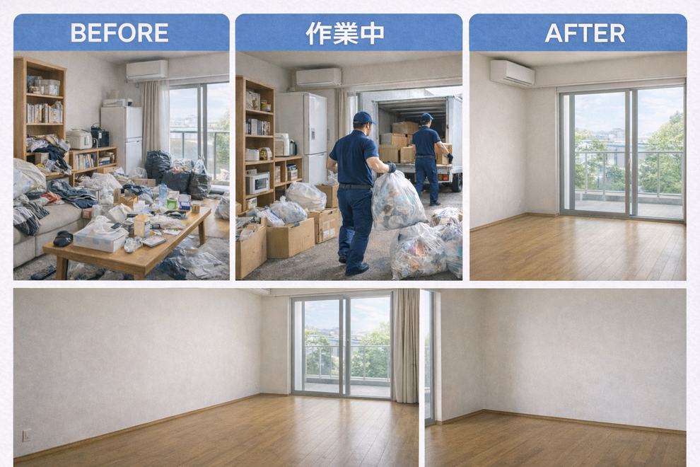 退去前のお部屋まるごと片付け
