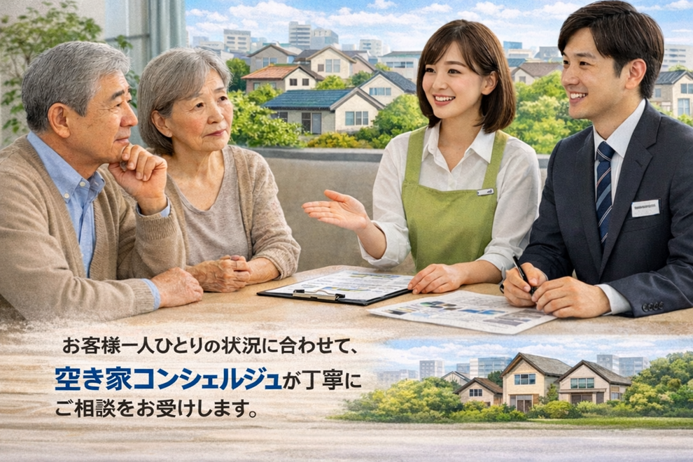 お客様一人ひとりの状況に合わせて、空き家コンシェルジュが丁寧にご相談をお受けします。