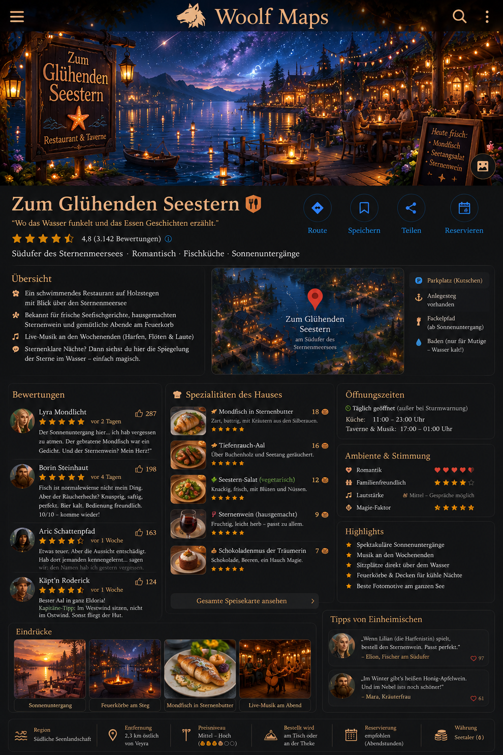 Zum glühenden Seestern