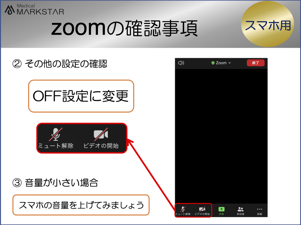 zoom　基本的な使い方　スマホ