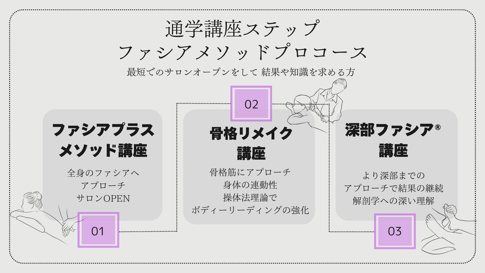 通学講座　ファシアプラスメソッドプロコース　骨格　ボディーリーディング