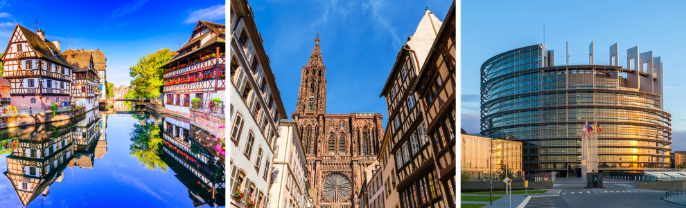 Pequeña Francia, Catedral de Estrasburgo, Parlamento Europeo